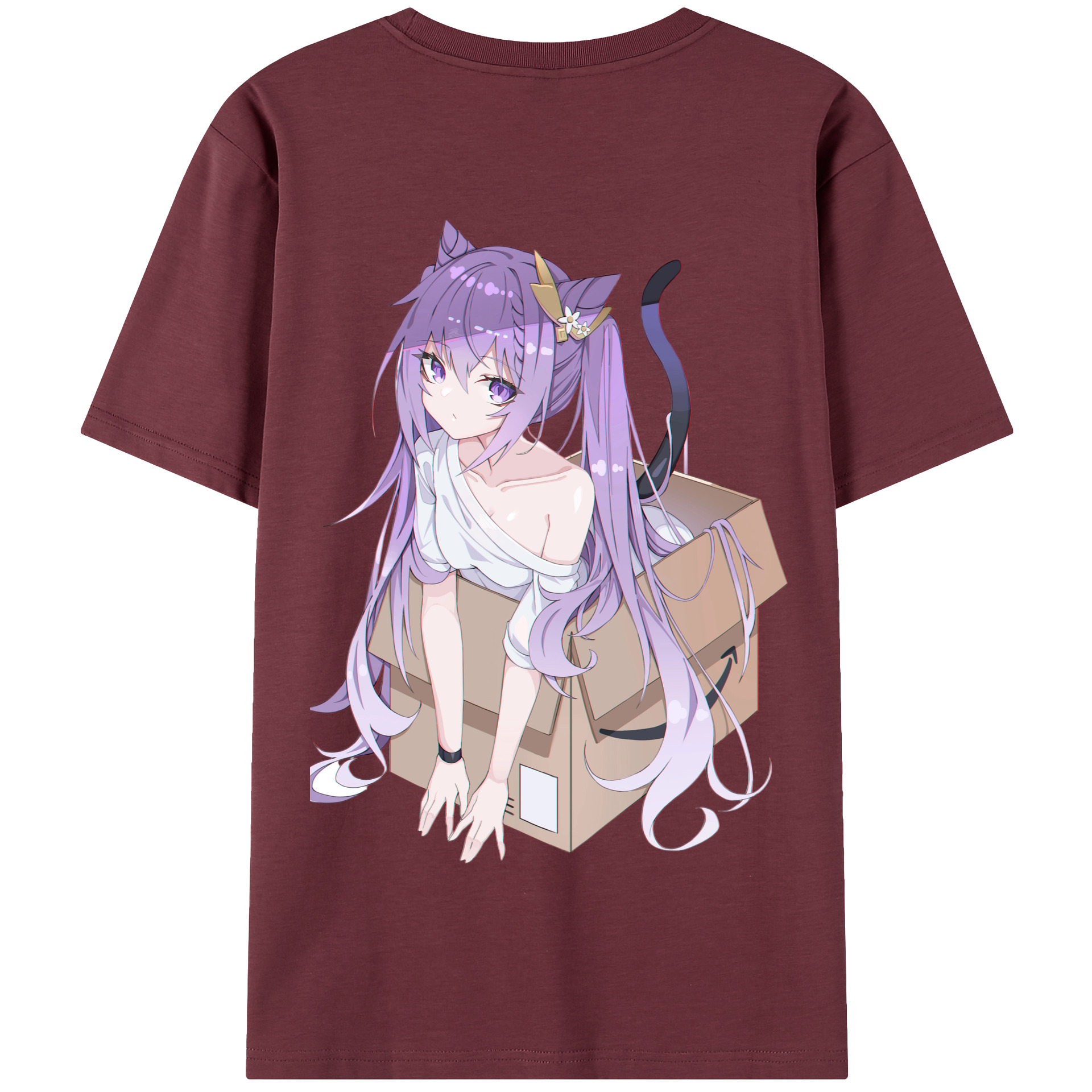 げんし神 刻晴 こくせい genshin Kokusei 綿100％半袖Tシャツ（背面プリント）